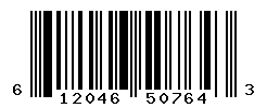 UPC barcode number 612046507643
