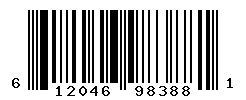 UPC barcode number 612046983881