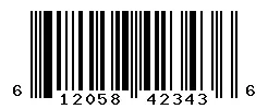 UPC barcode 612058423436