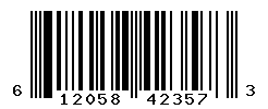 UPC barcode number 612058423573