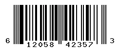UPC barcode 612058423573