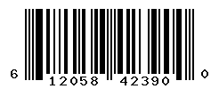 UPC barcode number 612058423900