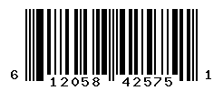 UPC barcode number 612058425751