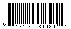 UPC barcode number 612116013937