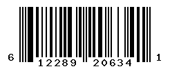 UPC barcode number 612289206341