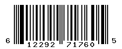 UPC barcode number 612292717605