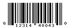 upc 612314400430 barcode image
