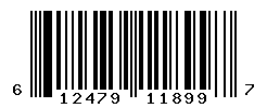 UPC barcode number 612479118997