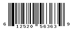 UPC barcode number 612520563639