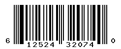 UPC 612524320740 barcode image