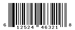 UPC barcode number 612524463218