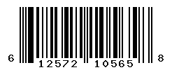 UPC barcode number 612572105658