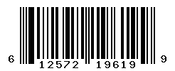 UPC barcode number 612572196199