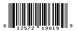 UPC 612572196199 barcode image