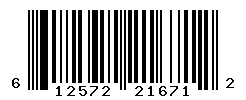 UPC barcode number 612572216712 lookup
