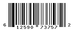 UPC barcode number 612590737572