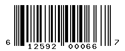 UPC barcode number 612592000667