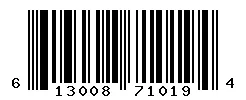 UPC 613008710194 barcode image