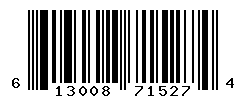 UPC barcode number 613008715274