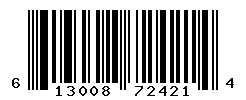 UPC barcode number 613008724214