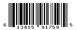 upc 613815917595 barcode image