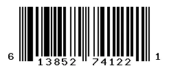 UPC barcode 613852741221