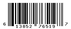 UPC barcode 613852765197