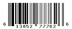 UPC barcode 613852777626