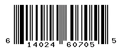 UPC barcode 614024607055