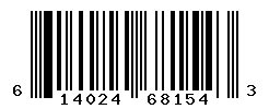 UPC barcode number 614024681543
