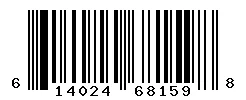 UPC barcode 614024681598