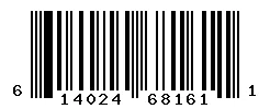 UPC 614024681611 barcode image