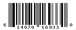 UPC barcode number 614070169330