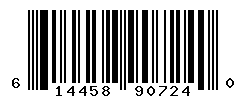 UPC barcode number 614458907240