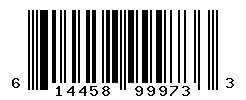 UPC barcode number 614458999733