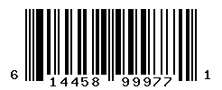 UPC barcode number 614458999771