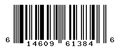 UPC barcode number 614609613846