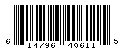 UPC barcode number 614796406115