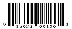 UPC barcode 615033001001