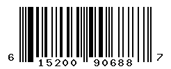 UPC barcode number 615200906887