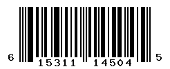 UPC barcode number 615311145045