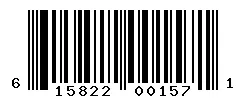 UPC barcode 615822001571