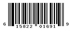 UPC barcode 615822016919