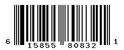 UPC barcode number 615855808321