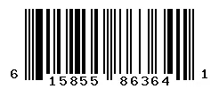UPC barcode 615855863641
