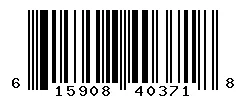 UPC barcode 615908403718