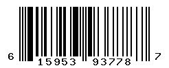 UPC barcode number 615953937787