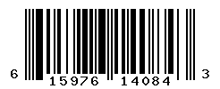 UPC barcode number 615976140843