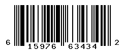 UPC barcode number 615976634342