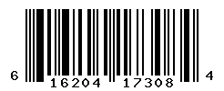 UPC barcode number 616204173084